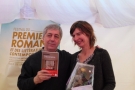 Sorj Chalandon, président du Prix Littéraire du 2ème roman, et Lucile Bordes, lauréate 2015